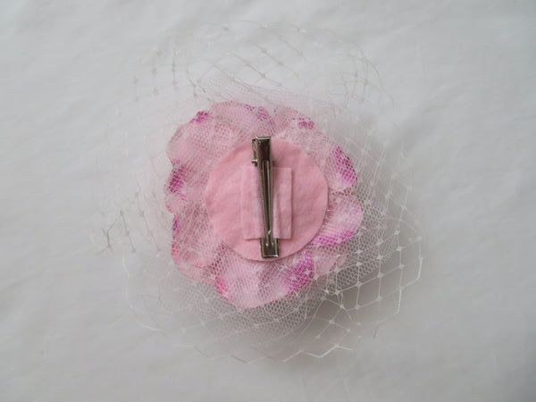 Pale Pink Rose Penny Blossom Clip