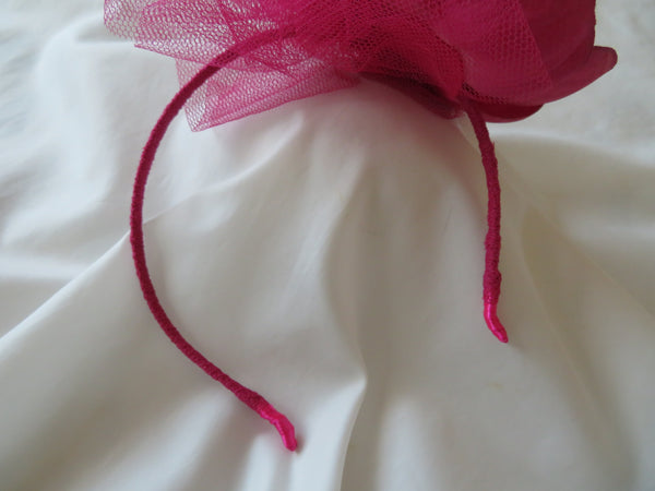 Raspberry Pink Penny Blossom Headband