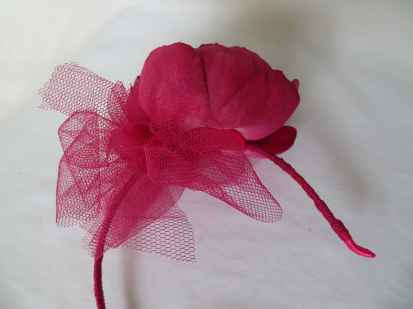 Raspberry Pink Penny Blossom Headband