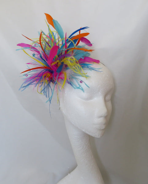Layla Multicolour Feather Headpiece