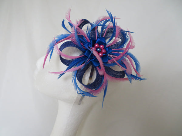 Royal Blue & Pale Fuchsia Pink Mini Lily