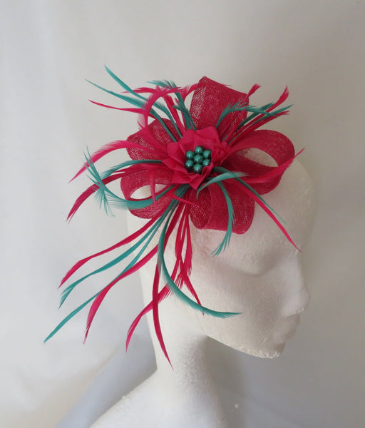 Cerise Raspberry Pink and Jade Green Lily