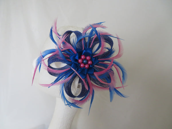 Royal Blue & Pale Fuchsia Pink Mini Lily