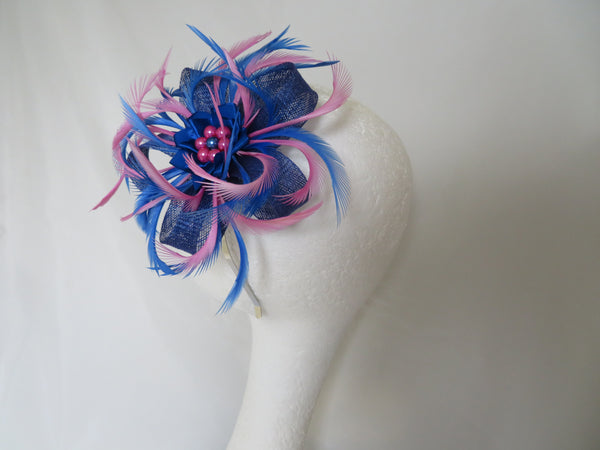Royal Blue & Pale Fuchsia Pink Mini Lily