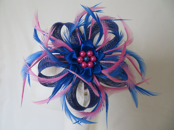 Royal Blue & Pale Fuchsia Pink Mini Lily