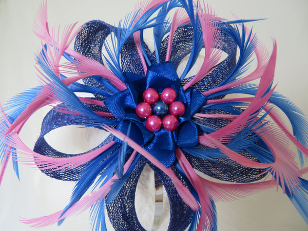 Royal Blue & Pale Fuchsia Pink Mini Lily