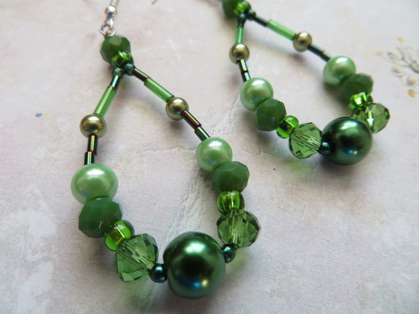 Leafy Glades Beaded Earrings
