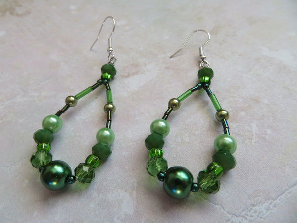 Leafy Glades Beaded Earrings