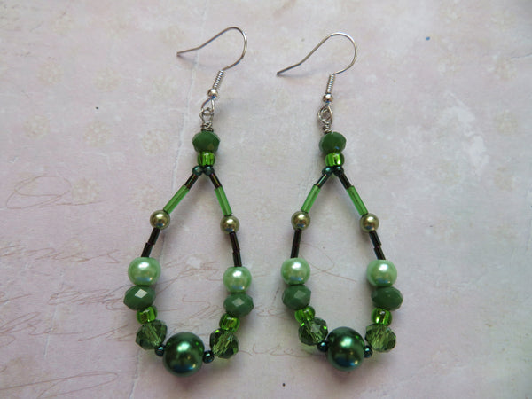 Leafy Glades Beaded Earrings