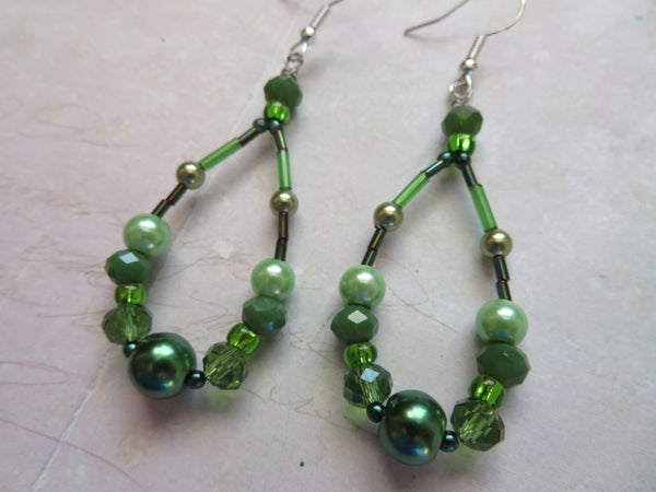 Leafy Glades Beaded Earrings