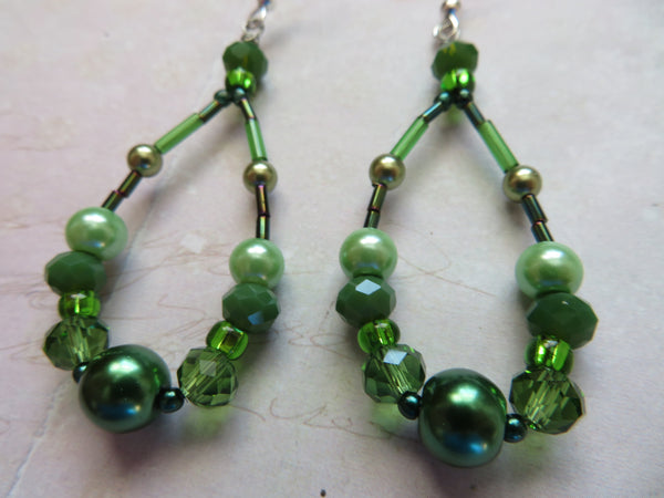 Leafy Glades Beaded Earrings