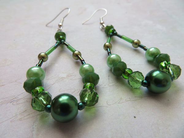Leafy Glades Beaded Earrings