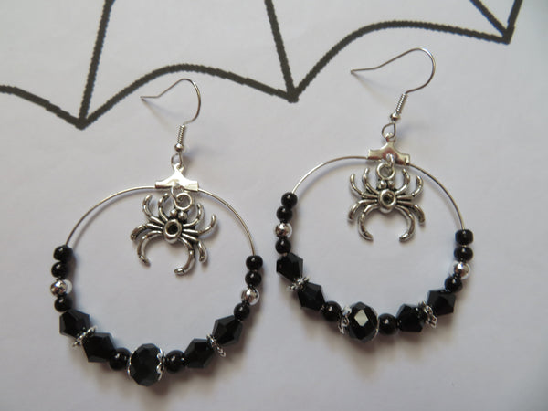 Spiderella Crystal Earrings