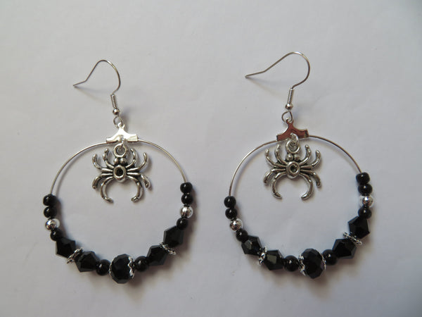 Spiderella Crystal Earrings