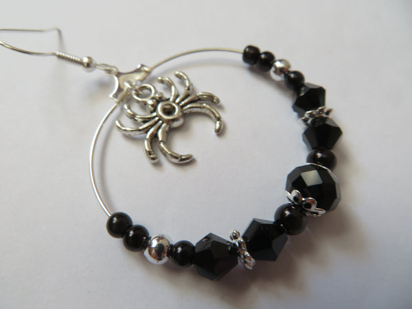Spiderella Crystal Earrings