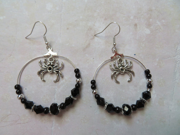 Spiderella Crystal Earrings