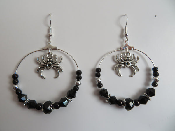 Spiderella Crystal Earrings
