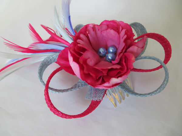 Raspberry Pink & Pale Blue Roxi