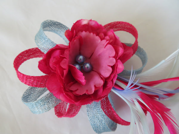Raspberry Pink & Pale Blue Roxi