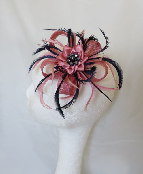 Dusky Rose Pink & Navy Blue Mini Lily