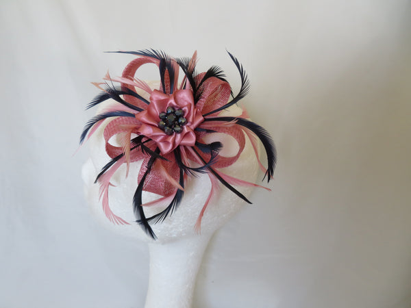 Dusky Rose Pink & Navy Blue Mini Lily