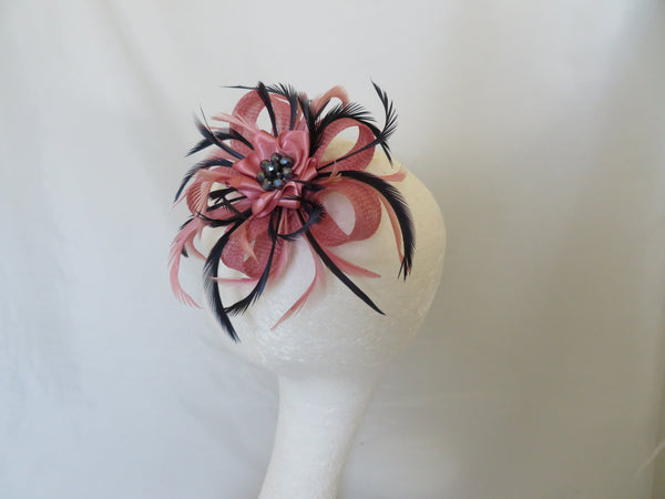 Dusky Rose Pink & Navy Blue Mini Lily