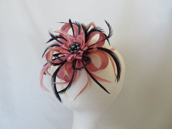 Dusky Rose Pink & Navy Blue Mini Lily