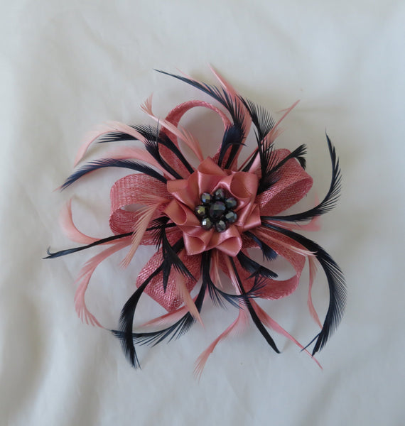 Dusky Rose Pink & Navy Blue Mini Lily