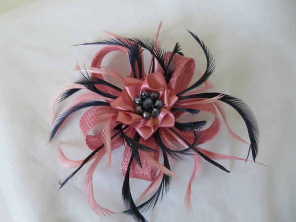 Dusky Rose Pink & Navy Blue Mini Lily