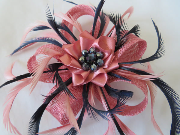Dusky Rose Pink & Navy Blue Mini Lily