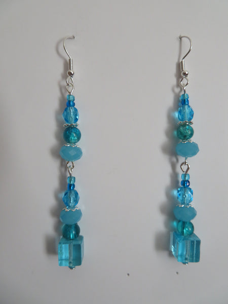 Blue Mirage Drop Dangle Earrings