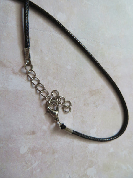 Black & Silver Crystal Flower Necklace