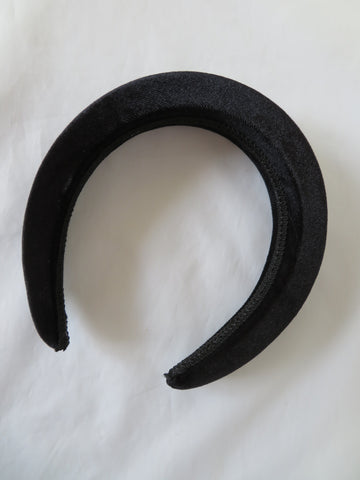 Black Velvet Halo Headband
