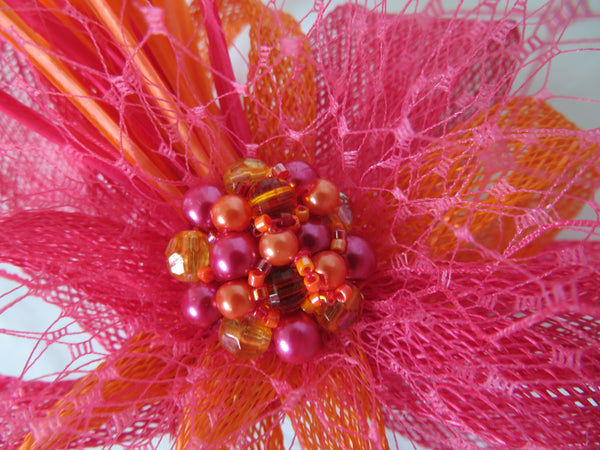 Cerise Pink & Orange Roxi