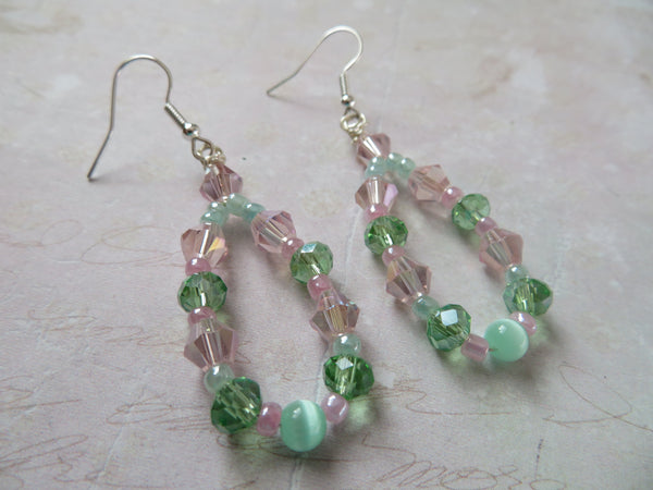 Rosemint Drops Crystal Earrings