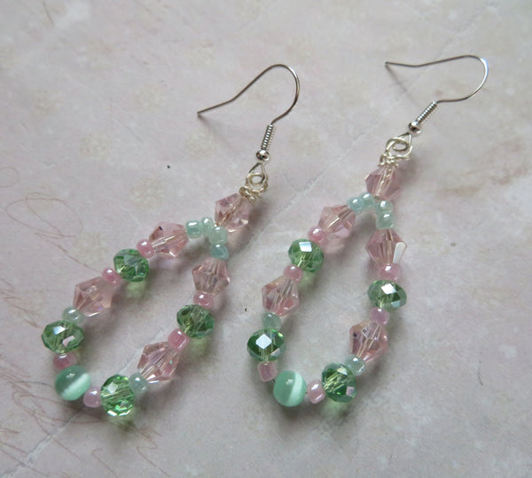 Rosemint Drops Crystal Earrings