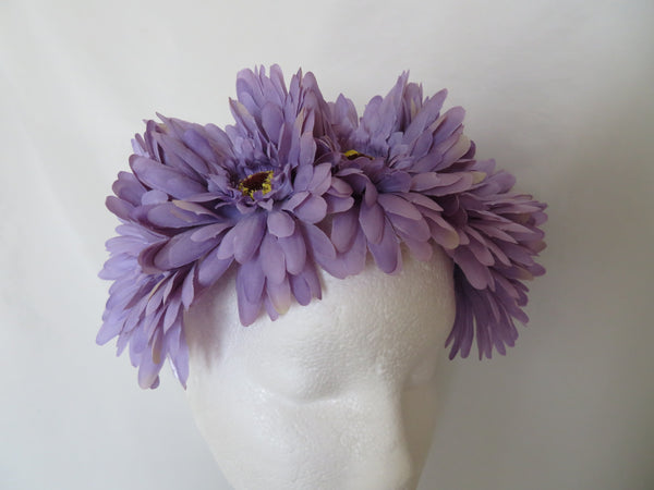 Lilac Gerbera Flower Crown