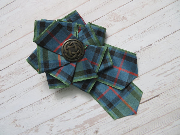 Large Flower of Scotland Celtic Brooch