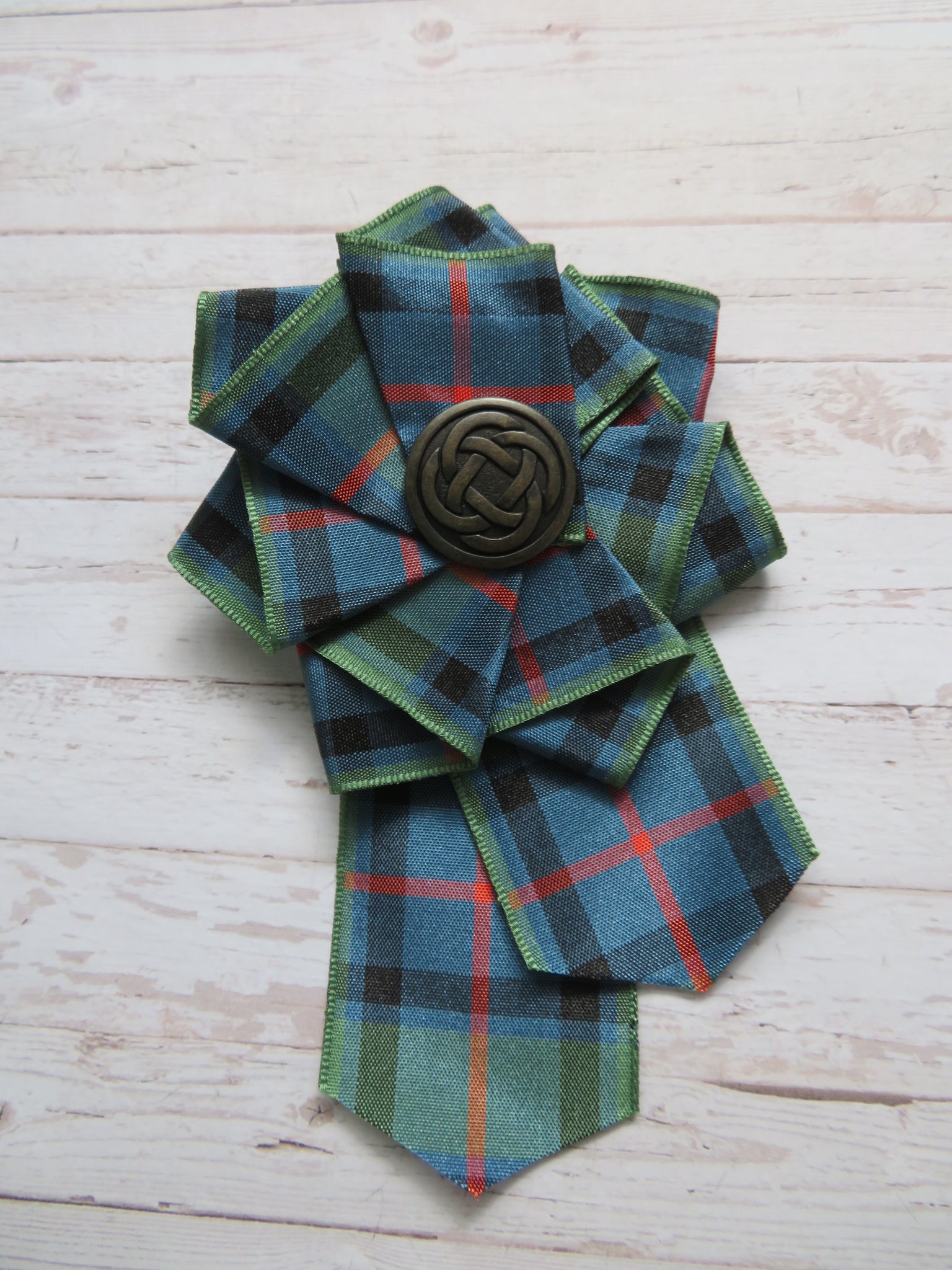 Large Flower of Scotland Celtic Brooch