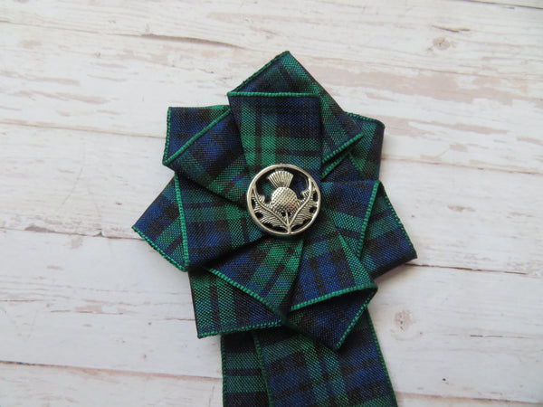 Black Watch Thistle Brooch