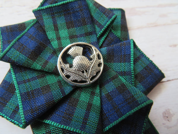 Black Watch Thistle Brooch