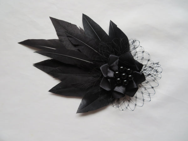 Black Olivia Hair Clip