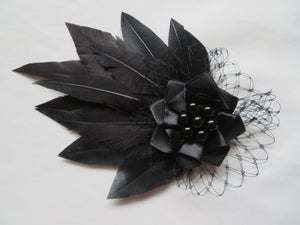 Black Olivia Hair Clip