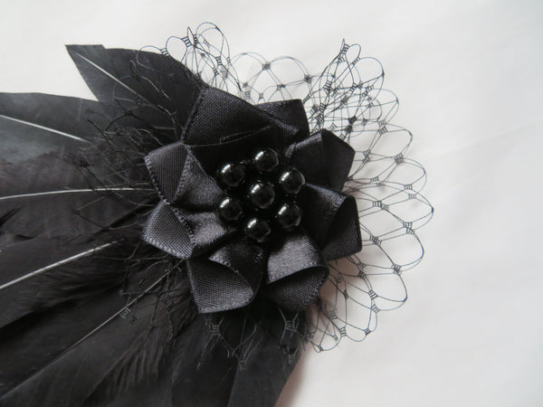 Black Olivia Hair Clip
