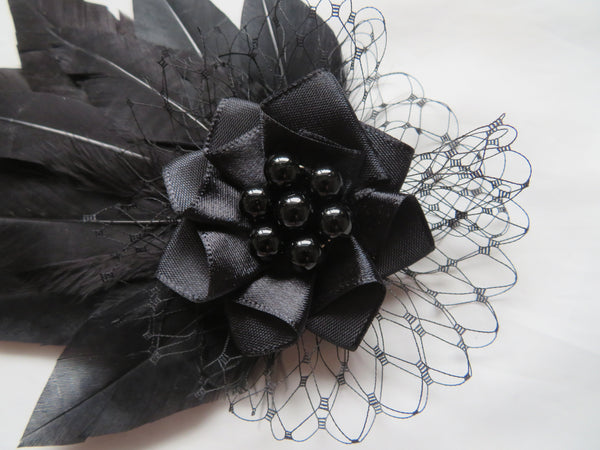 Black Olivia Hair Clip