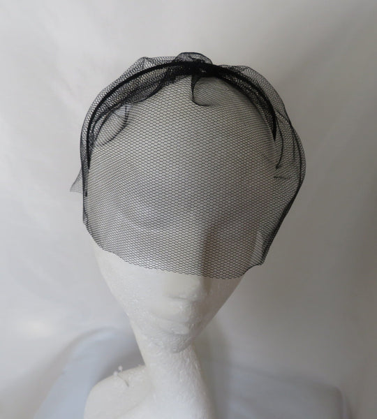 Black Tulle Headband Veil