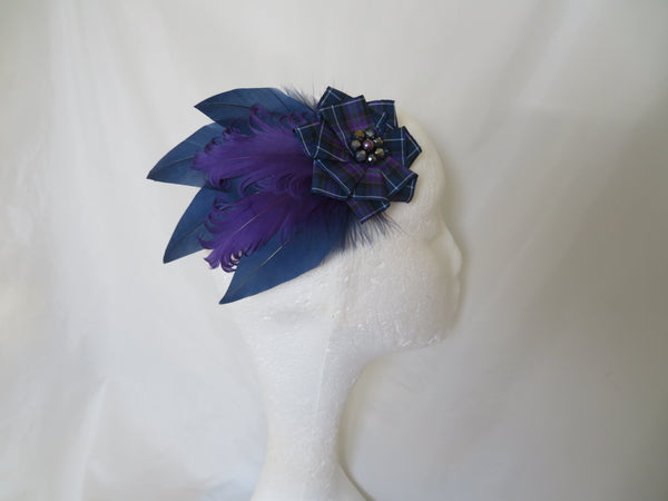 Navy & Purple Pride of Scotland Hair Clip