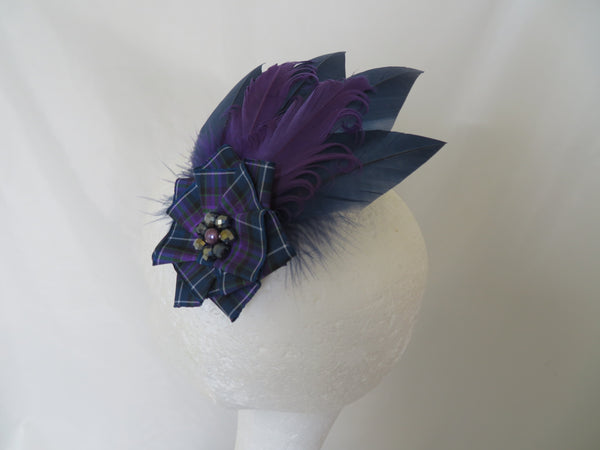 Navy & Purple Pride of Scotland Hair Clip