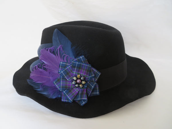 Navy & Purple Pride of Scotland Hair Clip