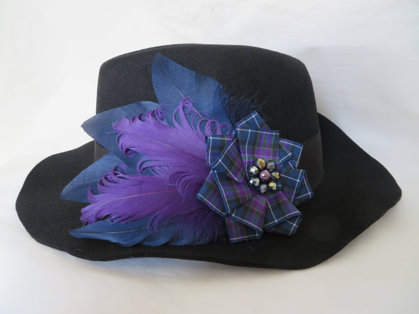 Navy & Purple Pride of Scotland Hair Clip